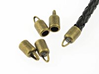 Endkappen in antik Bronze 6 x16 mm für 4 mm...