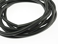 2 m Hohlgummiband in schwarz, 5 mm
