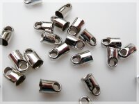 30 Endkappen in silberfarben platiniert für 3,5 mm...