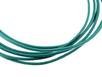 2 m echtes Lederband in petrol, 2 mm