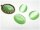 6 Cabochon 18 * 13 Cateye Glas frühlingsgrün
