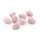 tropfenförmige Lampworkperlen in zartem Flieder 16 x 11 mm 8 Stück