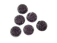 10 funkelnde Cabochons aus Resin für 12 mm Fassungen