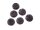 10 funkelnde Cabochons aus Resin für 12 mm Fassungen