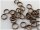 50 Splitringe Vintage bronze doppelt