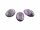 4 Cabochons als Amethystimitation aus Resin, 14 x 10 mm