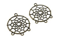 2 filigrane Anhänger "Dreamcatcher" in...