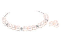 40 Glaswachsperlen in Rosa, 6 mm
