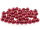 40 Glaswachsperlen in Kirschrot, 6 mm