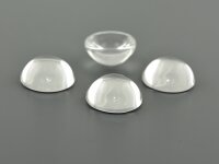 6 Cabochons, Glas klar, 16 mm