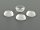 6 Cabochons, Glas klar, 16 mm