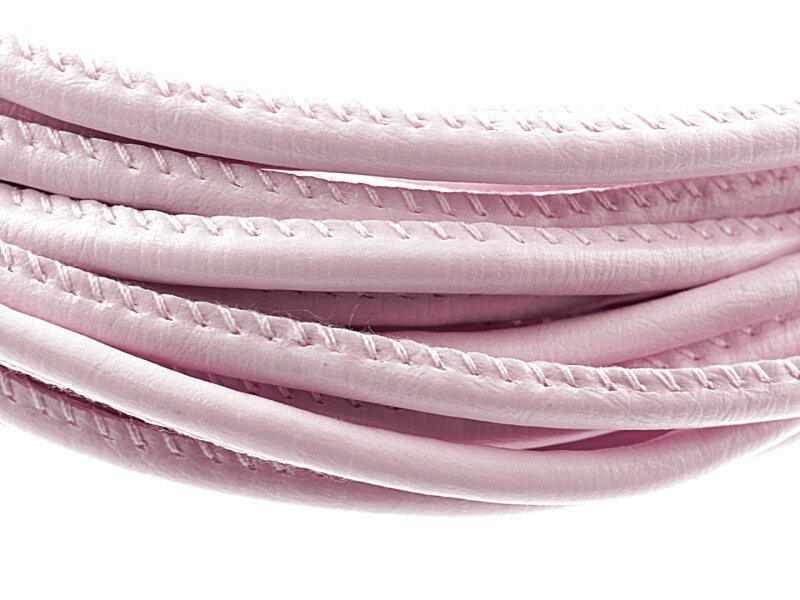 1 m dickes rosa Band in Lederoptik