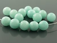4 Jadeperlen "Polygone" in mint