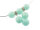 4 Jadeperlen "Polygone" in mint