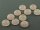 2 Cabochons aus Rosenquarz in rosa, 10 mm