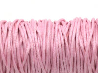 gewachste Baumwollkordel in rosa 1mm 10m