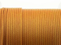 10 m Polyesterkordel gewachst in orange, 1 mm