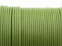 10 m Polyesterkordel gewachst in kiwi, 1 mm