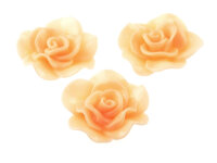 2 große Cabochon als Rose in pfirsich