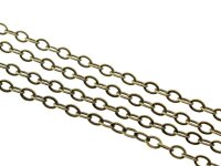 Ankerkette aus Messing 3x2,5 mm antik bronzefarben 1 m