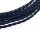 2 m Kunstlederband geflochten in marineblau, 3 mm
