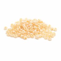 Rocailles Perlen in beige 4 mm 20 Gramm