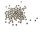 100 kleine Zwischenperlen in silberfarben platiniert, 3 mm