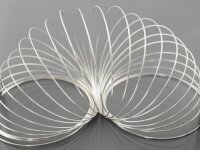 20 Windungen memory Wire, Spiralarmband in silberfarben