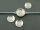2 Glasschliffcabochons "Sparkle" in klar, 12 mm