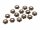 20 Perlkappen in antik kupferfarben, 8 mm