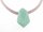 6 Acrylperlen "Triangles" in Tropfenform in aqua