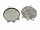 2 Fassungen als Verbinder in antik silberfarben, 30 mm