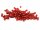 500 Rocailles Perlen in rot, 3 mm