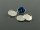 2 Rahmen als Knöpfe in silberfarben für 12 mm Cabochons