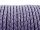 1m geflochtenes Kunstlederband in mauve, 3,4 mm