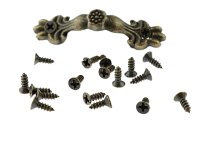 50 Schrauben in antik bronzefarben, 6 mm