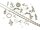 Set MARIE zum Bettelarmband selber machen in antik silberfarben