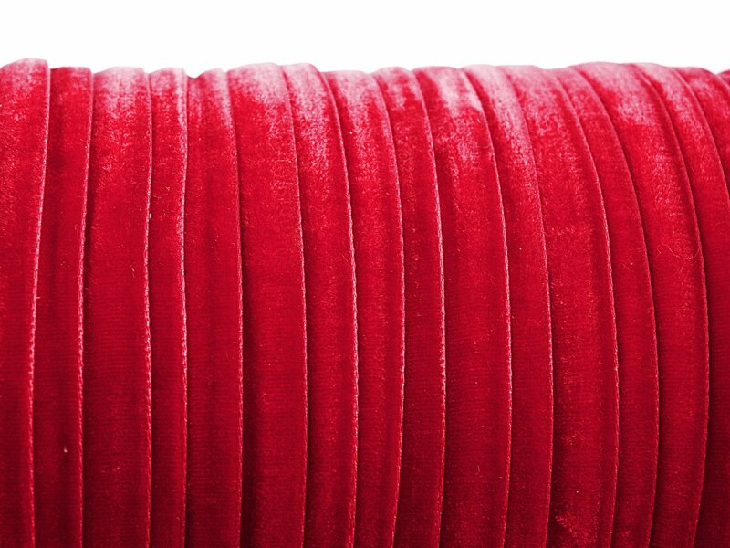 2 m Samtband in rot