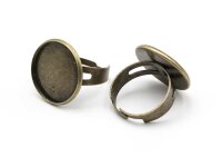 Ringrohlinge mit runder Fassung für 20mm Cabochons...