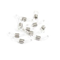 transparente Brillenbandhalter silberfarben platiniert 10...