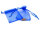 10 Organzasäckchen in blau, 9 x 7 cm