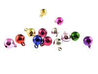 20 kunterbunte Glöckchen "Metallic" mit...