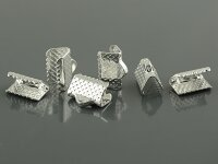 20 Bandklemmen in silberfarben, 10 mm