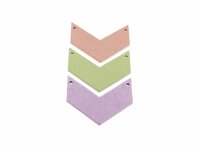 5 bunte Verbinder "dart" aus lackiertem Holz