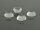 10 Cabochons, Glas klar, 14 mm