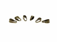 40 Collierschlaufen in antik bronzefarben