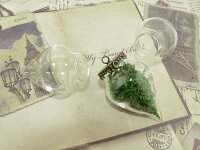 1 Hohlperle "Wishbottle" in Pendelform, 37 mm
