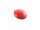 4 klare Glascabochons "Candy" in rot, 18 x 13 mm