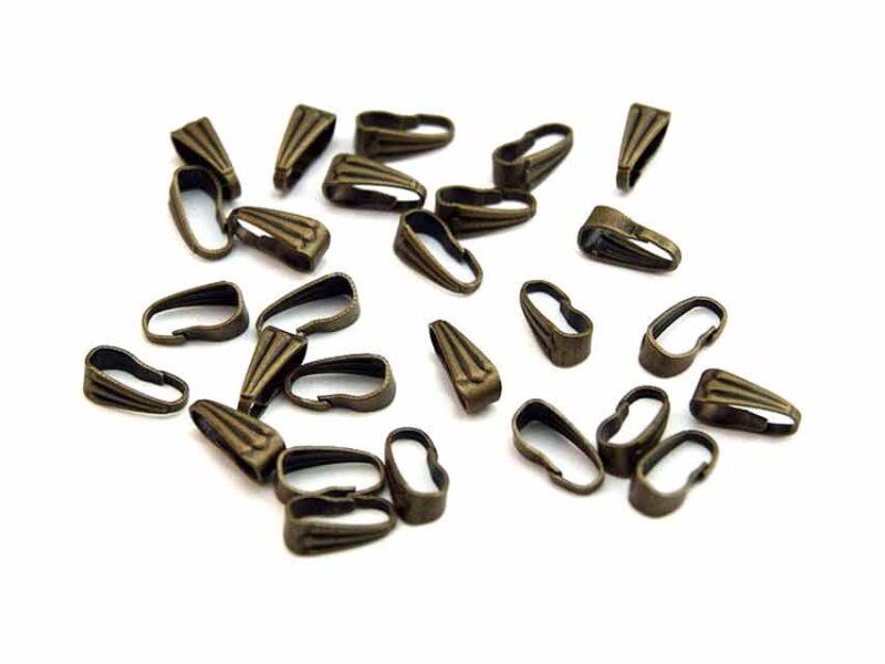 40 Collierschlaufen in Vintage bronze
