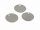 4 runde Edelstahlplättchen in platinfarben 13 mm